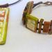 Collier et bracelet effet batik avec motifs orient